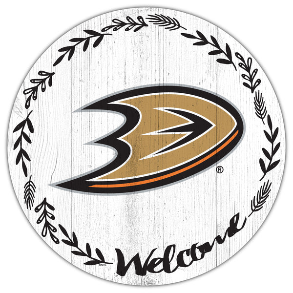 Anaheim Ducks 1019-Welcome 12in Circle