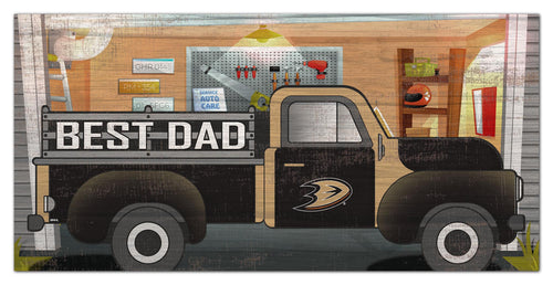 Anaheim Ducks 1078-6X12 Best Dad truck sign