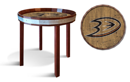 Anaheim Ducks 1092-24" Barrel top end table
