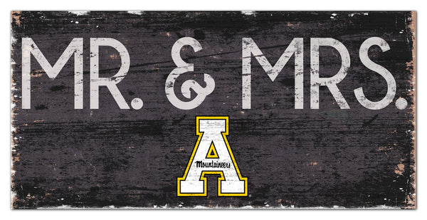 Appalachian State Mountaineers 0732-Mr. and Mrs. 6x12