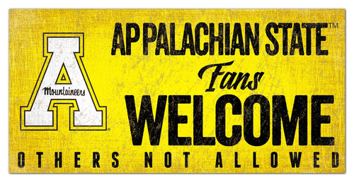 Appalachian State Mountaineers 0847-Fans Welcome 6x12