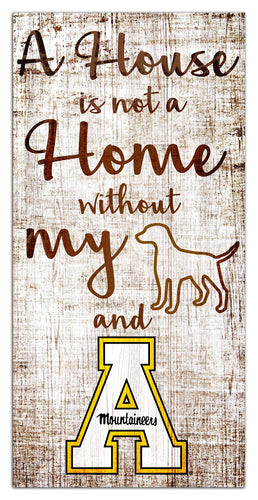 Appalachian State Mountaineers 0867-A House is not a Home 6x12