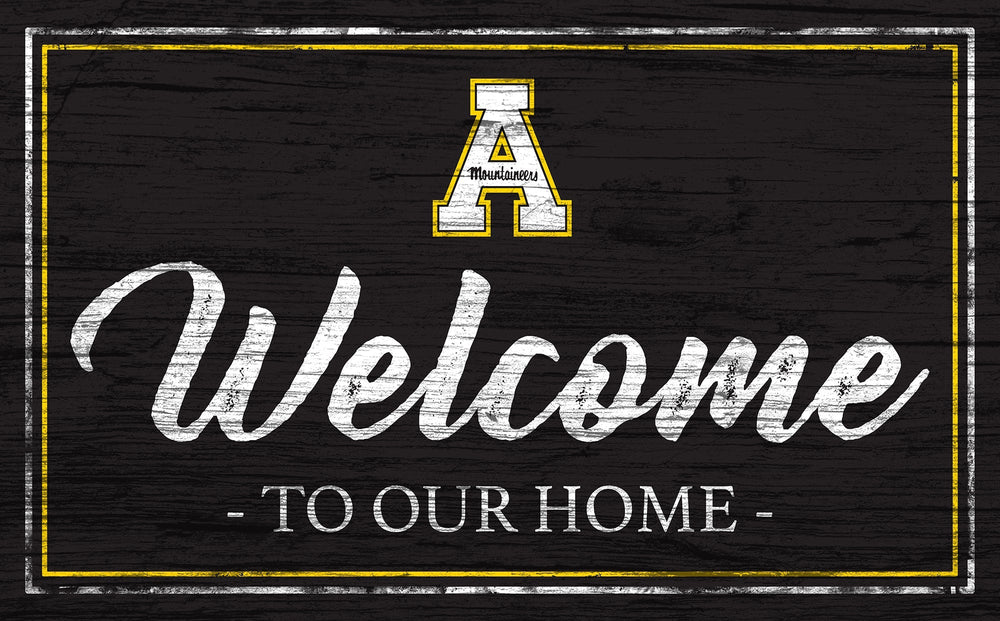 Appalachian State Mountaineers 0977-Welcome Team Color 11x19