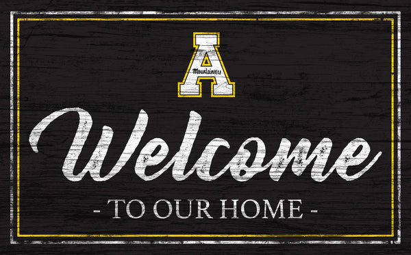 Appalachian State Mountaineers 0977-Welcome Team Color 11x19