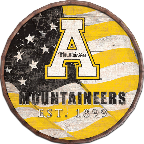 Appalachian State Mountaineers 1002-Flag Barrel Top 16"