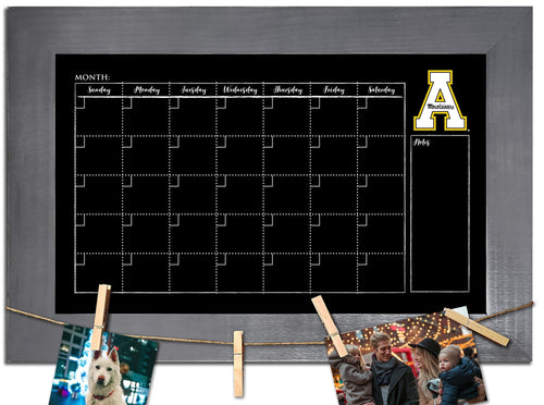 Appalachian State Mountaineers 1014-Monthly Chalkboard with frame  & clothespins