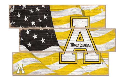 Appalachian State Mountaineers 1028-Flag 3 Plank