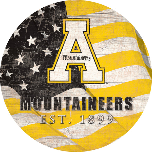 Appalachian State Mountaineers 1058-Team Color Flag Circle - 12"