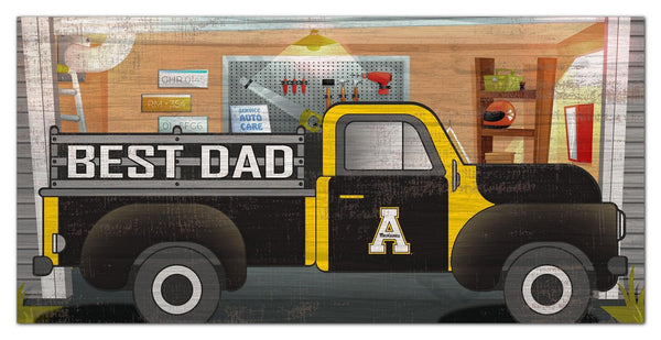 Appalachian State Mountaineers 1078-6X12 Best Dad truck sign