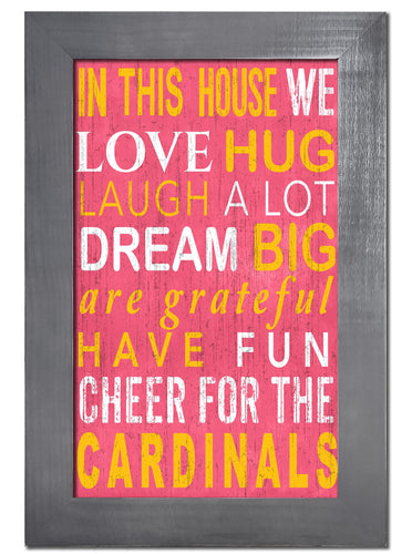 Arizona Cardinals 0725-Color In This House 11x19