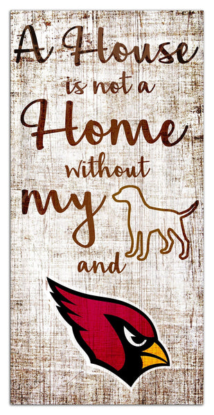 Arizona Cardinals 0867-A House is not a Home 6x12