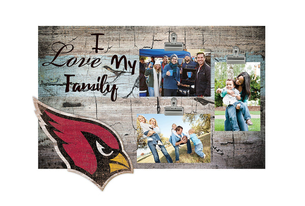Arizona Cardinals 0870-I Love My Family 11x19 Clip Frame