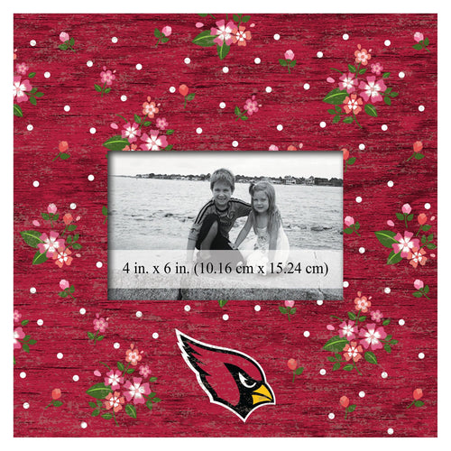 Arizona Cardinals 0965-Floral 10x10 Frame