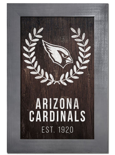 Arizona Cardinals 0986-Laurel Wreath 11x19