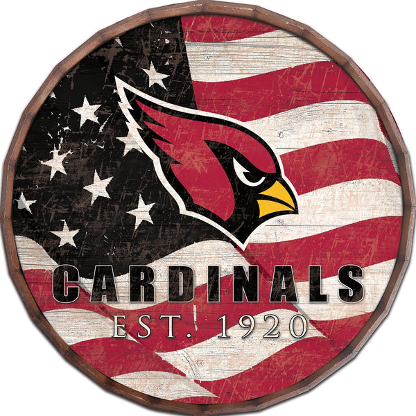 Arizona Cardinals 1002-Flag Barrel Top 16"