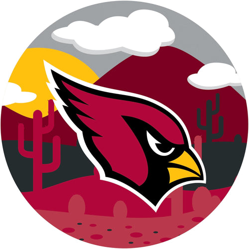 Arizona Cardinals 1018-Landscape 12in Circle