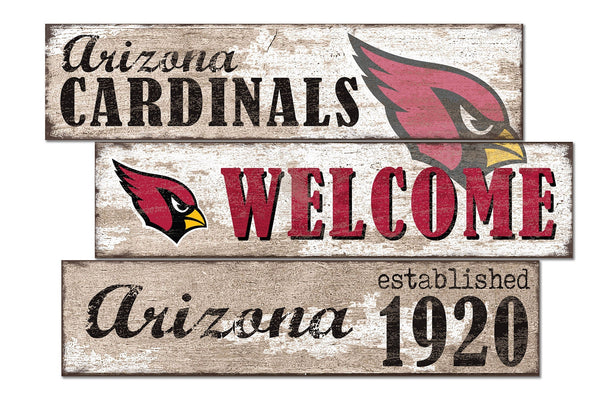 Arizona Cardinals 1027-Welcome 3 Plank