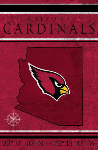 Arizona Cardinals 1038-Coordinates 17x26