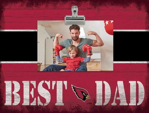 Arizona Cardinals 2016-Best Dad Striped Clip Frame