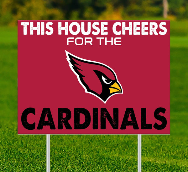 Arizona Cardinals 2033-18X24 This house cheers for yard sign
