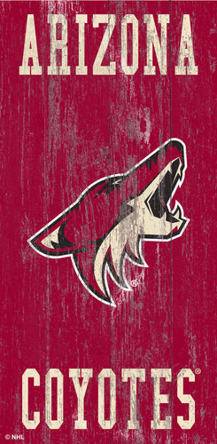 Arizona Coyotes 0786-Heritage Logo w/ Team Name 6x12