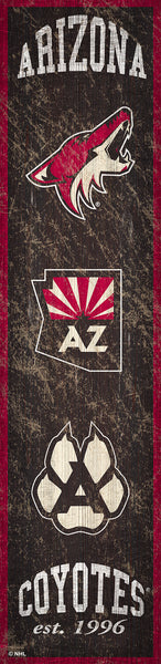 Arizona Coyotes 0787-Heritage Banner 6x24