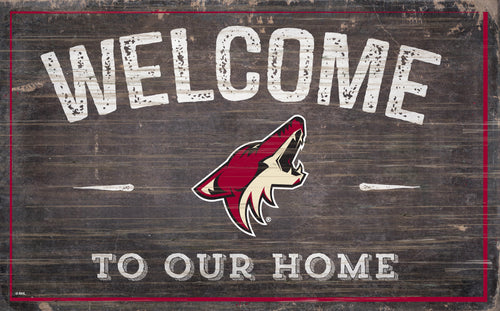 Arizona Coyotes 0913-11x19 inch Welcome Sign
