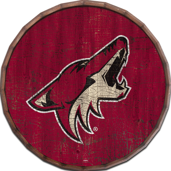Arizona Coyotes 0939-Cracked Color Barrel Top 16"