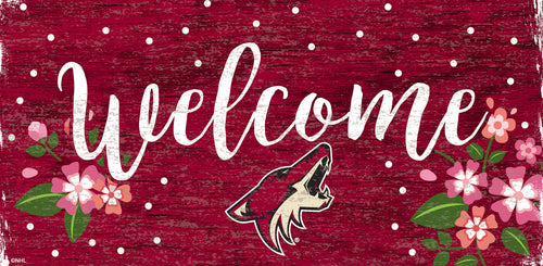 Arizona Coyotes 0964-Welcome Floral 6x12