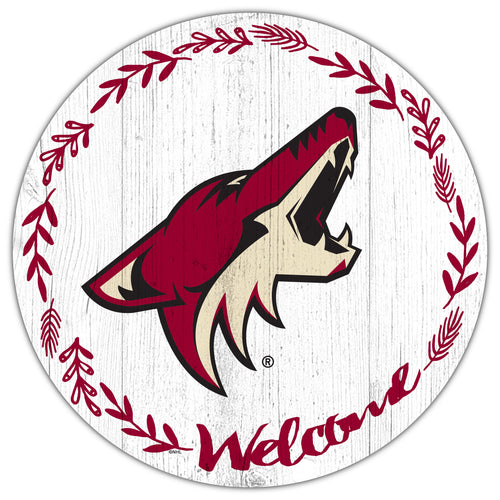 Arizona Coyotes 1019-Welcome 12in Circle