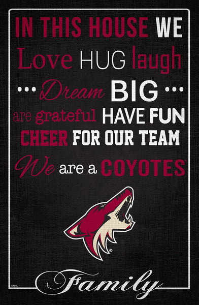 Arizona Coyotes 1039-In This House 17x26