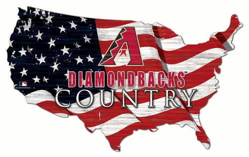 Arizona Diamondbacks 1001-USA Shape Flag Cutout