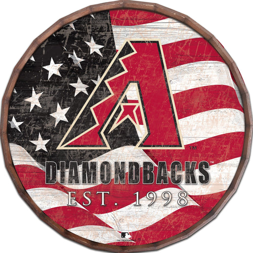 Arizona Diamondbacks 1002-Flag Barrel Top 16"