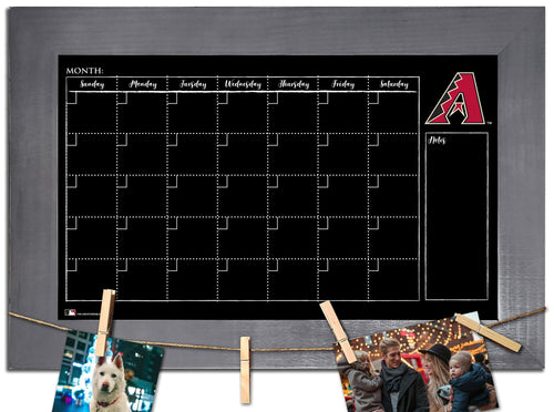 Arizona Diamondbacks 1014-Monthly Chalkboard with frame  & clothespins
