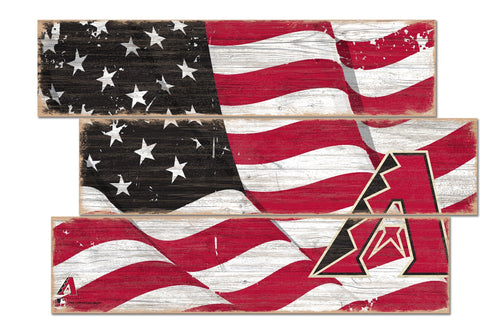 Arizona Diamondbacks 1028-Flag 3 Plank
