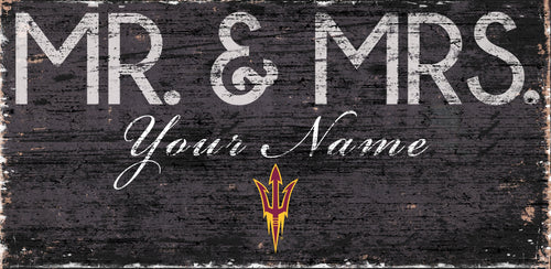 Arizona State Sun Devils 0732-Mr. and Mrs. 6x12