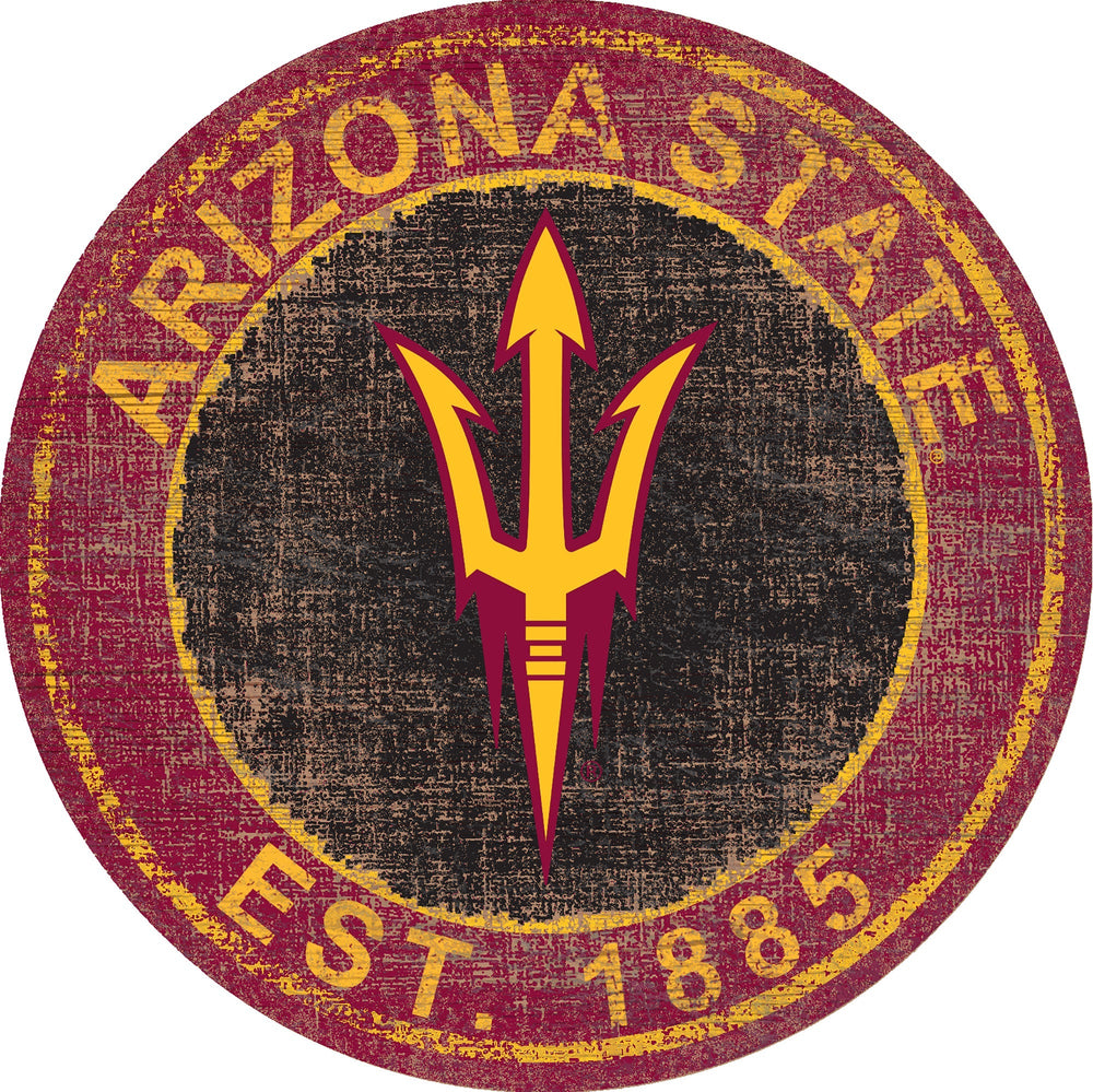 Arizona State Sun Devils 0744-Heritage Logo Round