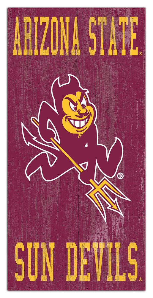 Arizona State Sun Devils 0786-Heritage Logo w/ Team Name 6x12