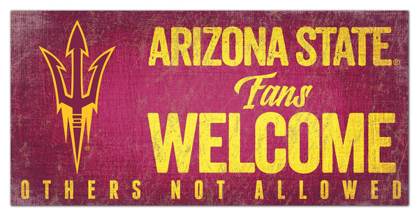 Arizona State Sun Devils 0847-Fans Welcome 6x12
