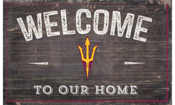 Arizona State Sun Devils 0913-11x19 inch Welcome Sign