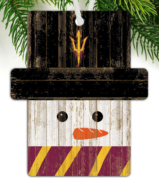 Arizona State Sun Devils 0980-Snowman Ornament 4.5in