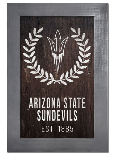 Arizona State Sun Devils 0986-Laurel Wreath 11x19
