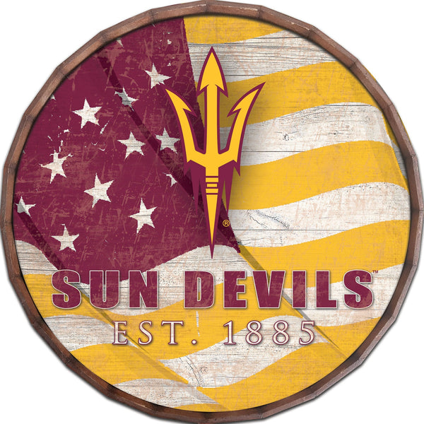 Arizona State Sun Devils 1002-Flag Barrel Top 16"