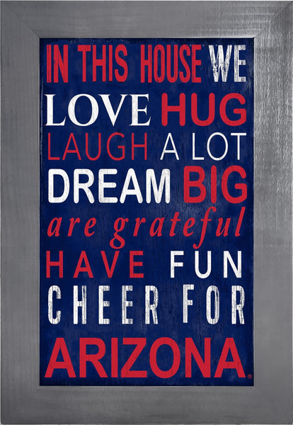 Arizona Wildcats 0725-Color In This House 11x19