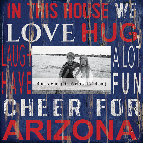 Arizona Wildcats 0734-In This House 10x10 Frame