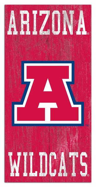 Arizona Wildcats 0786-Heritage Logo w/ Team Name 6x12