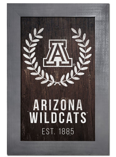 Arizona Wildcats 0986-Laurel Wreath 11x19