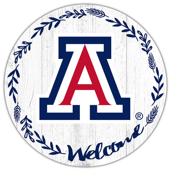 Arizona Wildcats 1019-Welcome 12in Circle