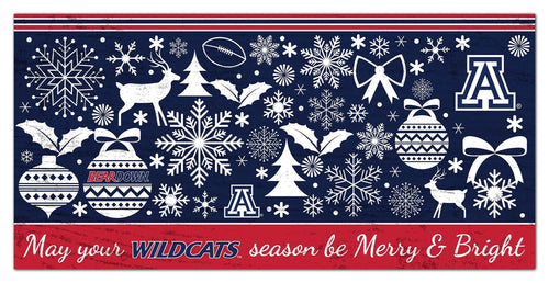 Arizona Wildcats 1052-Merry and Bright 6x12