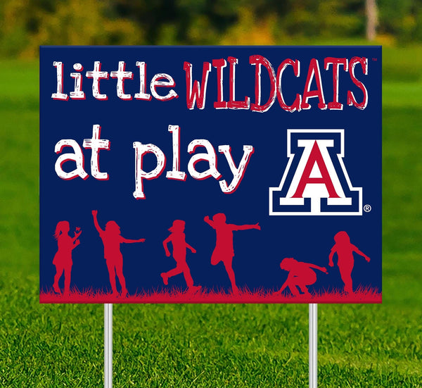 Arizona Wildcats 2031-18X24 Little fans at play 2 sided yard sign